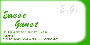 emese gunst business card